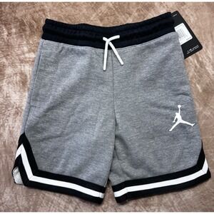Nike Air Jordan Jumpman Basketball Shorts Boys 6 Med 5-6 Years Heather Grey NWT